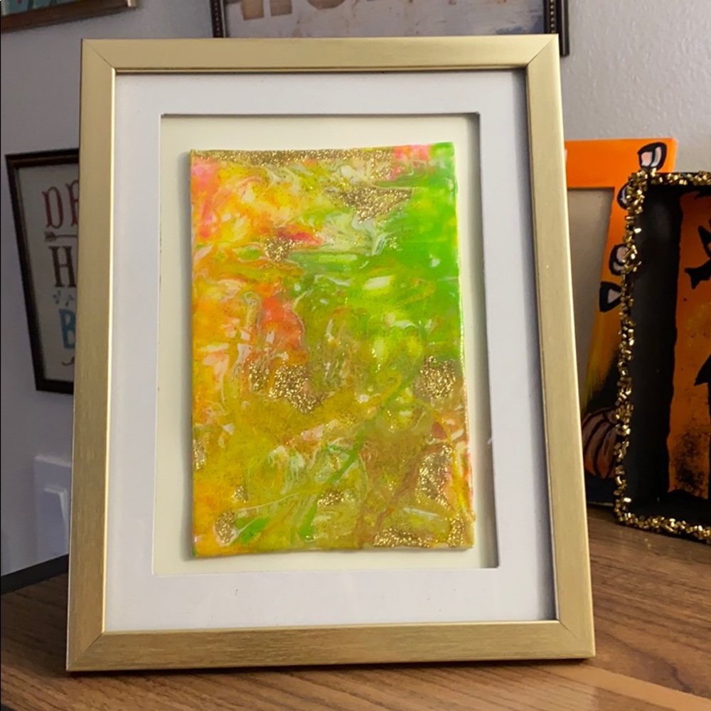 Acrylic resin painting